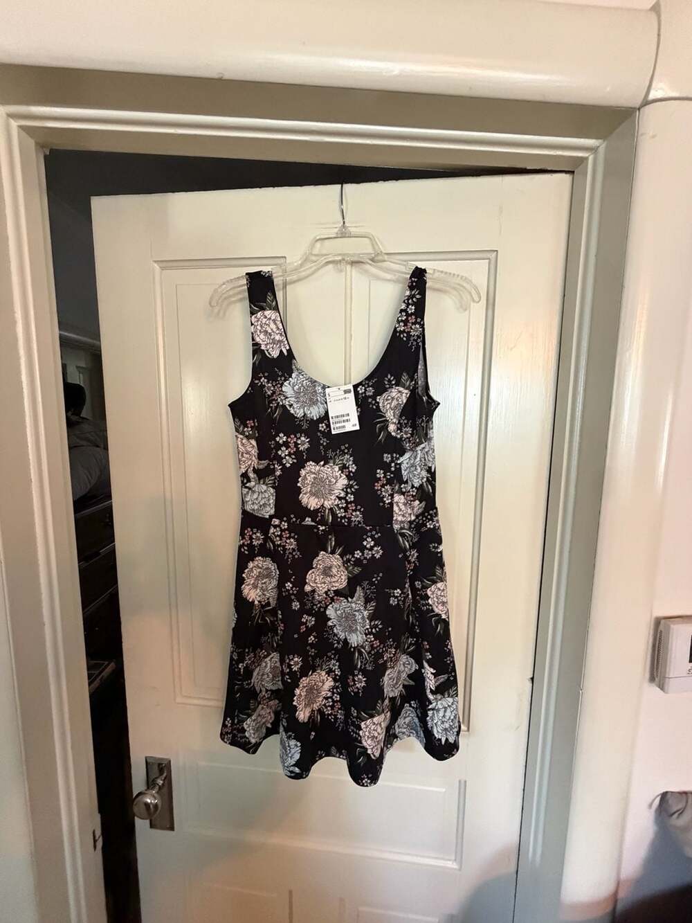 H&M Divided Sleeveless Floral Print Skater Mini Dress